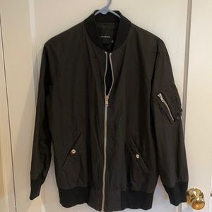 Black bomber jacket